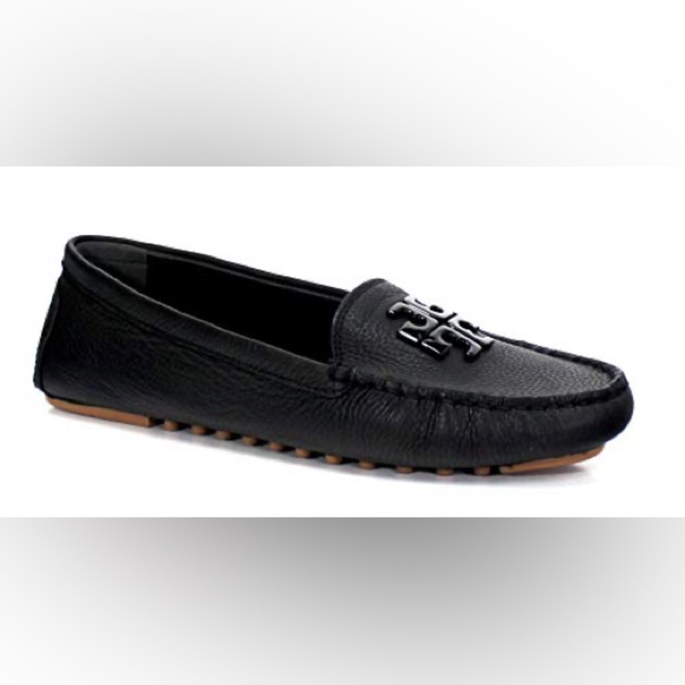 TORI BURCH women loafers black leather